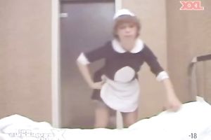 Filthy blonie in nylons receives drilled missionary style