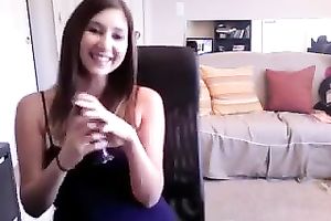 My naughty girlfriend just can't live without playing with her sex tool when no is around