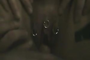 big beautiful woman doxy with tattoos lets me play with her pierced muff