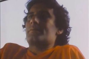 Curly-haired blond mama shows her oral-stimulation skills in retro sex movie scene