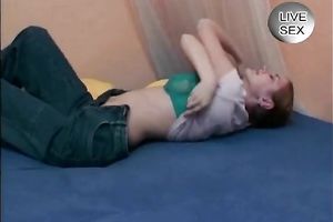 Hot thin redhead honey disrobes and masturbates for us