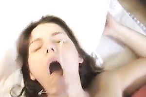 My fantastic GF lets me cum on her face after vehement sex
