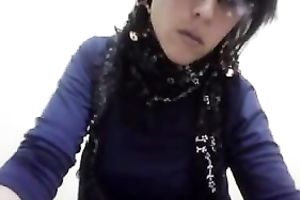 Petite brunette hair flashes her natural love bubbles for the web camera