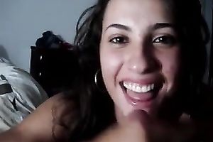 Her large face hole and juicy nice-looking lips were touching my penis