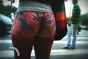 This sporty nympho looks very tempting in her suplex shorts