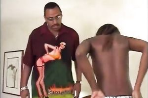 Shapely dark hottie with a divinely gorgeous bum likes facesitting