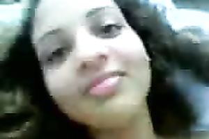 Caribbean brunette hair legal age teenager chick in my room widens her legs