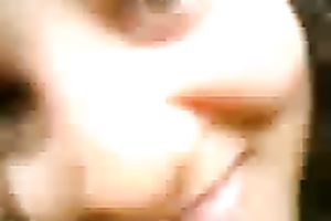 Caribbean brunette hair legal age teenager chick in my room widens her legs