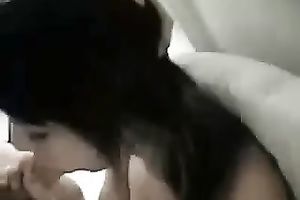 Skanky hoe with jet dark hair is giving me a admirable oral