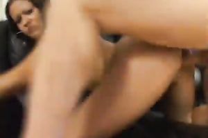 Flirty charmer with a luscious bottom can't live without missionary position