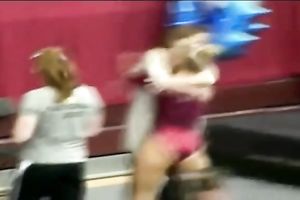 This hot gymnast can tempt any stud this babe loves with her large butt