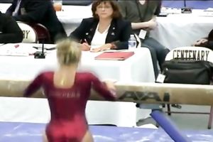 This hot gymnast can tempt any stud this babe loves with her large butt