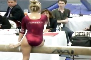 This hot gymnast can tempt any stud this babe loves with her large butt