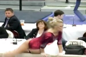 This hot gymnast can tempt any stud this babe loves with her large butt