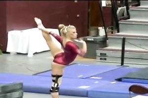 This hot gymnast can tempt any stud this babe loves with her large butt