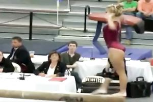 This hot gymnast can tempt any stud this babe loves with her large butt
