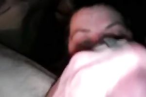 Marvelous white dark brown milf gets her face overspread with drops of cum