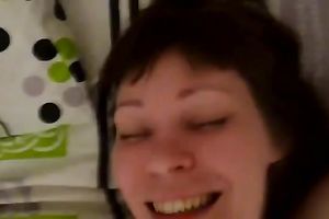 Skinny Russian dirty slut wife is cheerful to be screwed on homemade POV movie scene