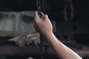 Lewd brown-haired milf receives her pussy toyed hard in BDSM movie scene