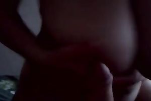 My glamorous GF with big love bubbles knows how to give astonishing cook jerking