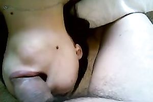 My Asian wife drives me eager with a deepthroat irrumation