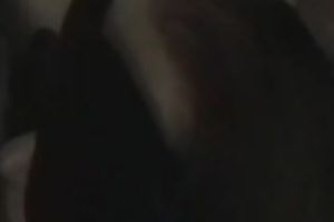 Nasty and breasty milf girl blindfolded engulfing shlong