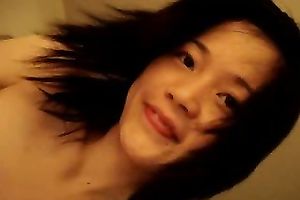 Teenie Taiwanese girlfriend with diminutive melons pleasant me