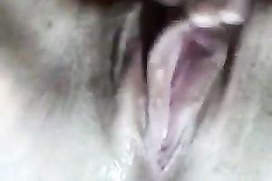 Close up solo movie with my white wife fingering her hairless juicy muff