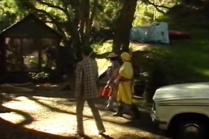 Bosomy sizzling harlots eat cunts of one some other at kitchen