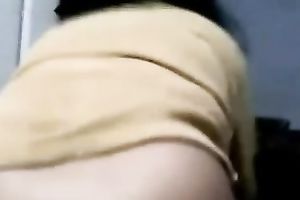 Dark skin big beautiful woman white lady on livecam bows over to flash her dirty love tunnel