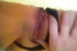 Is that my cumload trickling out of her juicy pink muff