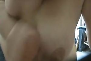 Awesome white moist hooters of my hot milf horny white wife