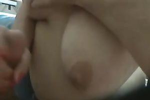 Awesome white moist hooters of my hot milf horny white wife