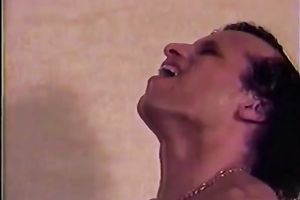 Mature blond woman sucked and fucked two big weenies