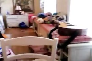 My eighteen year old girlfriend with unshaved pussy knows how to put on a show