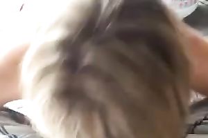 Juggy aged golden-haired sucks my knob and doesn't desire to stop