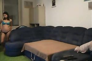 This pleasing legal age teenager can't live without no thing greater amount than fucking on camera