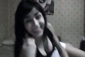 Cute and breasty lalin girl legal age teenager chats with her boyfriend on livecam
