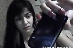 Cute and breasty lalin girl legal age teenager chats with her boyfriend on livecam