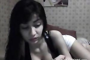 Cute and breasty lalin girl legal age teenager chats with her boyfriend on livecam