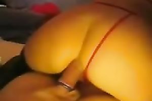 My white women pulls her G-string off and lets me smash her asshole