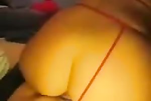 My white women pulls her G-string off and lets me smash her asshole