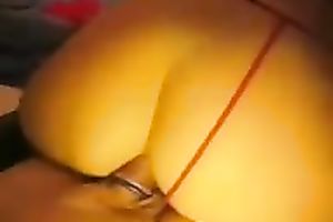 My white women pulls her G-string off and lets me smash her asshole