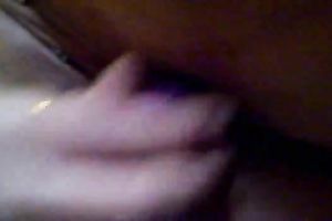 Kinky closeup movie of my hawt Latina gf petting her muff with marital-device