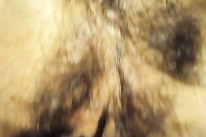 Closeup of my wife's shaggy mother I'd like to fuck love tunnel and my thick 10-Pounder fucking