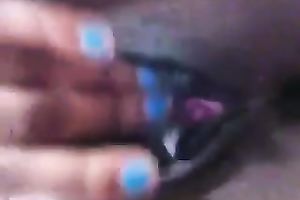 Delicious loose brown wet crack shown on cam closeup