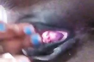 Delicious loose brown wet crack shown on cam closeup