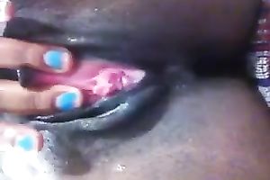 Delicious loose brown wet crack shown on cam closeup