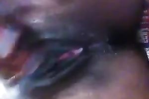 Delicious loose brown wet crack shown on cam closeup