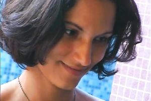 Two hungry sluts take turns engulfing this dude's dark wang on camera